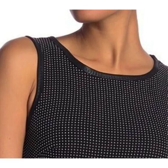 Max Studio NWT Pin Dot Pleated Fit-and-Flare Dress size M - Picture 3 of 12